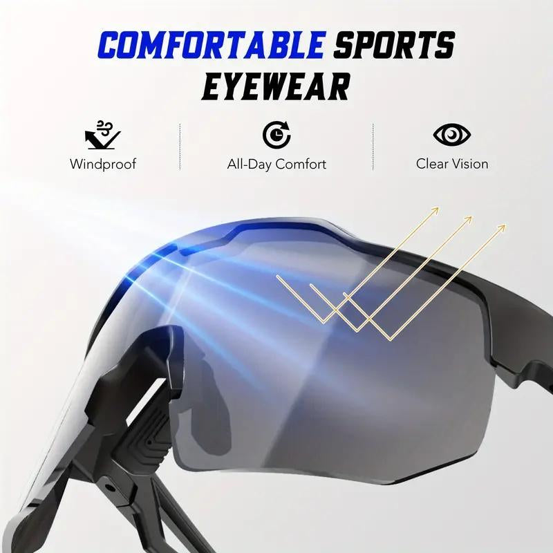 Paleshy 6 Pairs Polarized Sports Sunglasses for Men and Women Youth Baseball Cycling Running Driving Fishing Golf Motorcycle TAC Glasses