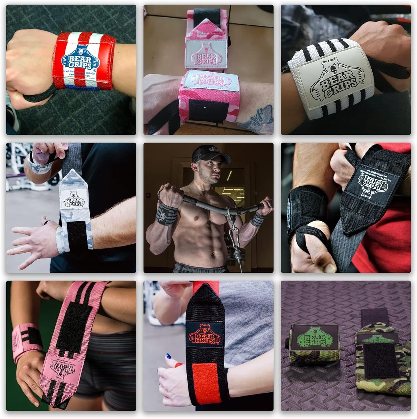 Wrist Wraps for Weightlifting | Weight Lifting Wrist Straps for Weightlifting | Extra Strength Gym Wrist Wraps | Two Wrist Wrap per Pack | 12β & 18β | Lifting Wrist Wraps for Men & Women