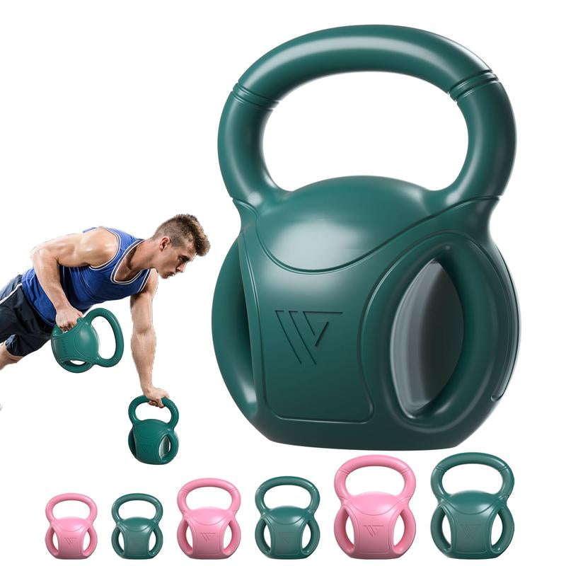RUNWE 3 Handle Kettlebell Weight for Weightlifting, Conditioning and Core Training for Women Men Home Gym