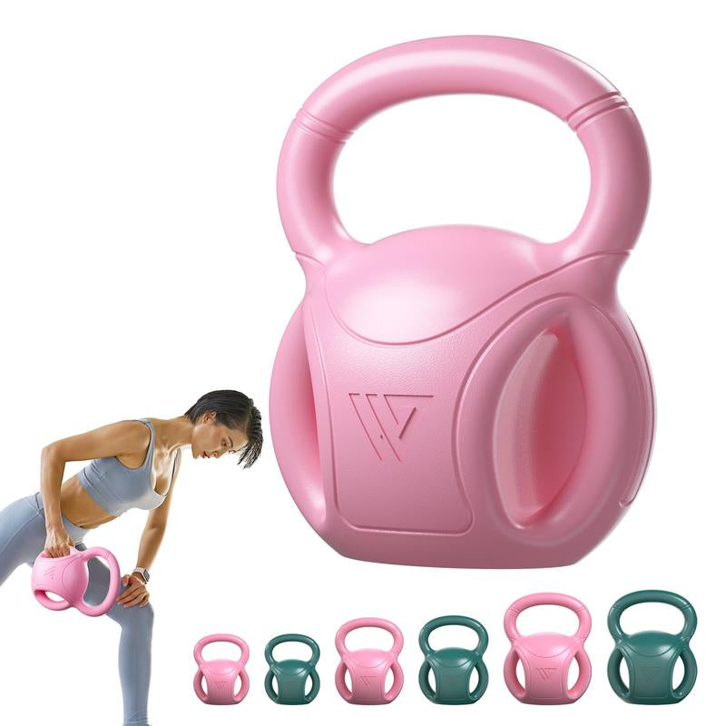 RUNWE 3 Handle Kettlebell Weight for Weightlifting, Conditioning and Core Training for Women Men Home Gym