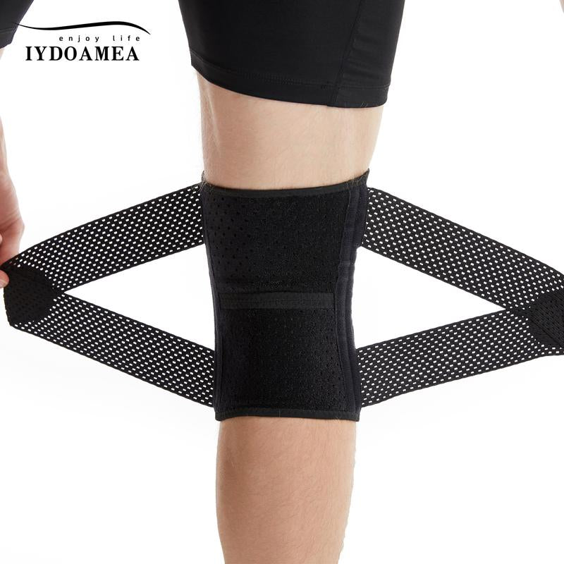 2 Pack Iydoamea plus Size Knee Compression Wrap Brace (Order a Size Up), Breathable Adjustable Knee Brace for Men and Women, Knee Brace with Side Stabilizers Outdoorfun