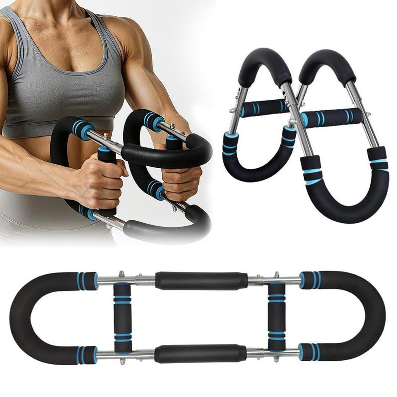 【Z6】Adjustable 60-90 LBS Twister Arm Trainer for Chest Shoulder Arm & Triceps Core Workout Portable Indoor Training Equipment with Changeable Resistance