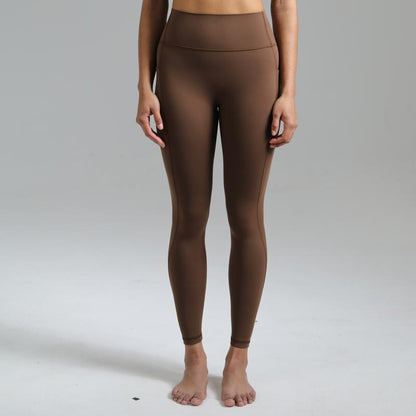 Colorfulkoala Dreamlux No Front Seam Leggings with Pockets for Women 25"/28" Inseam，High-Waisted Soft Yoga Pants in Black - Gym Bottoms Athletic Stretchable Tight Fit Sporty